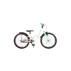 Kinderfiets Volare Glamour 18" wit/mintgroen